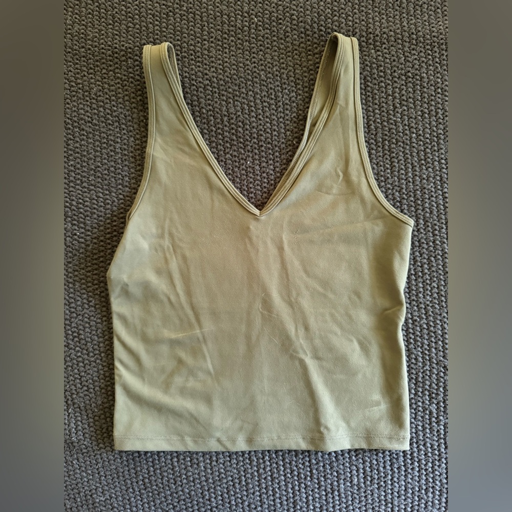 ABERCROMBIE & FITCH V-Neck Green Tank Top Size Small